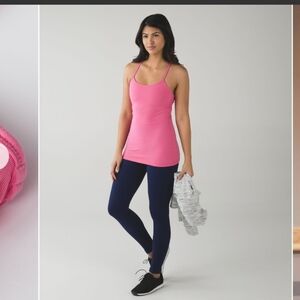 Lululemon Pink Power Y Tank